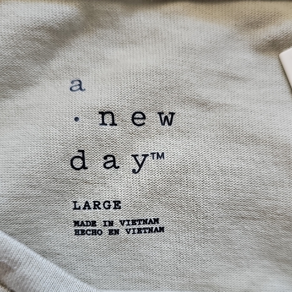 A New Day Duo: Light Blue and Light Green Tees - Large - Picture 2 of 5